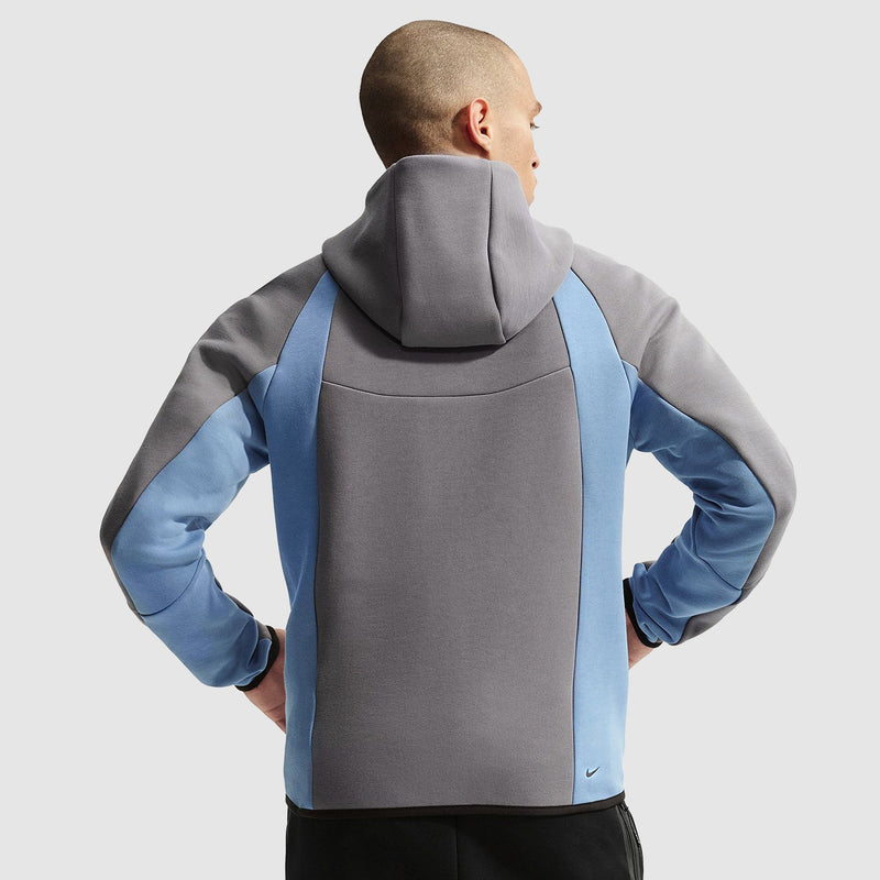Jaqueta Nike Sportswear Tech Fleece Windrunner Full-Zip Jacket - Cinza-grafite, Azul e Preto