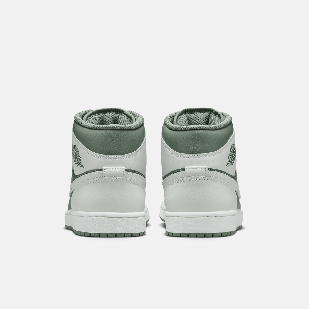 Air Jordan 1 Mid - Branco / Verde-líquen