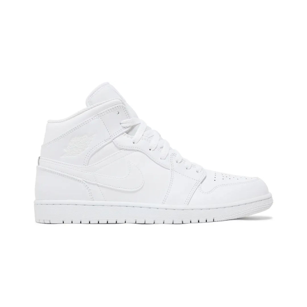 Air Jordan 1 Mid - "Triple White"