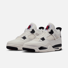 Air Jordan 4 Retro Flight Club - Branco-creme / Preto / Vermelho