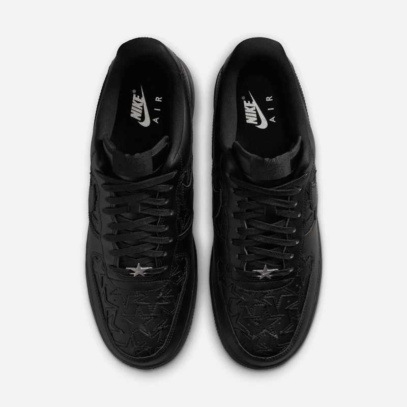 Nike Air Force 1 Low - Preto / Prateado metálico