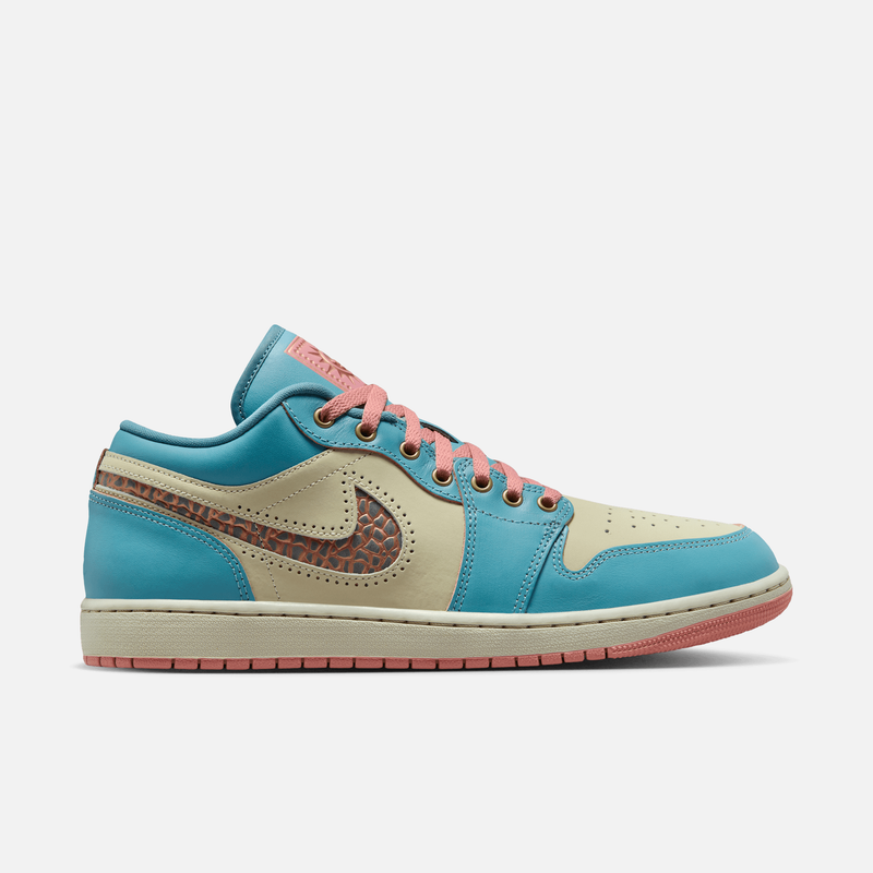 Air Jordan 1 Low Somos Eternos Dia de Muertos - Turquesa / Azul / Vermelho / Bege-pedra claro
